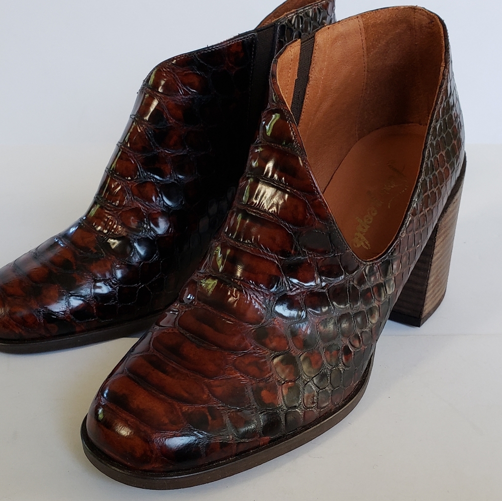 Free people terrah booties snake design